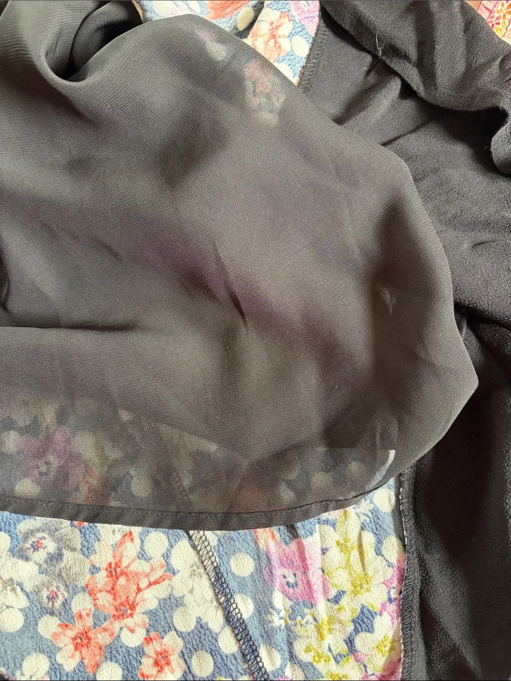 Anthropologie Maeve Midi Skirt Medium Polka Dot Floral‎